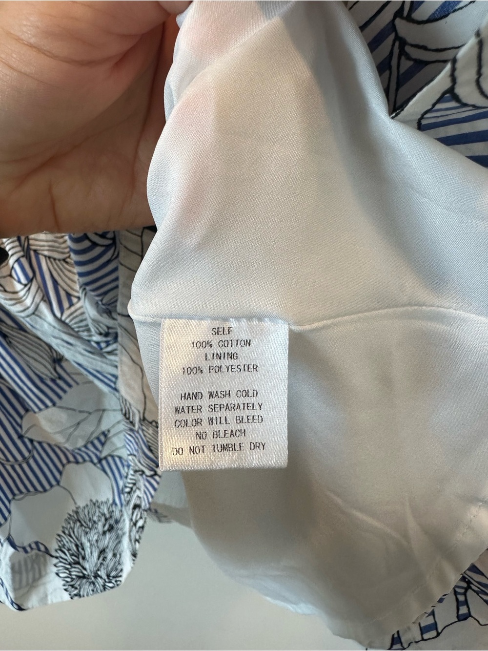 Pinch Riveria Blue White Ruffle Puff Sleeve Cotton Summer Mini Dress Size Small - Picture 10 of 16